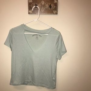 Aeropostale Light blue choker T-shirt